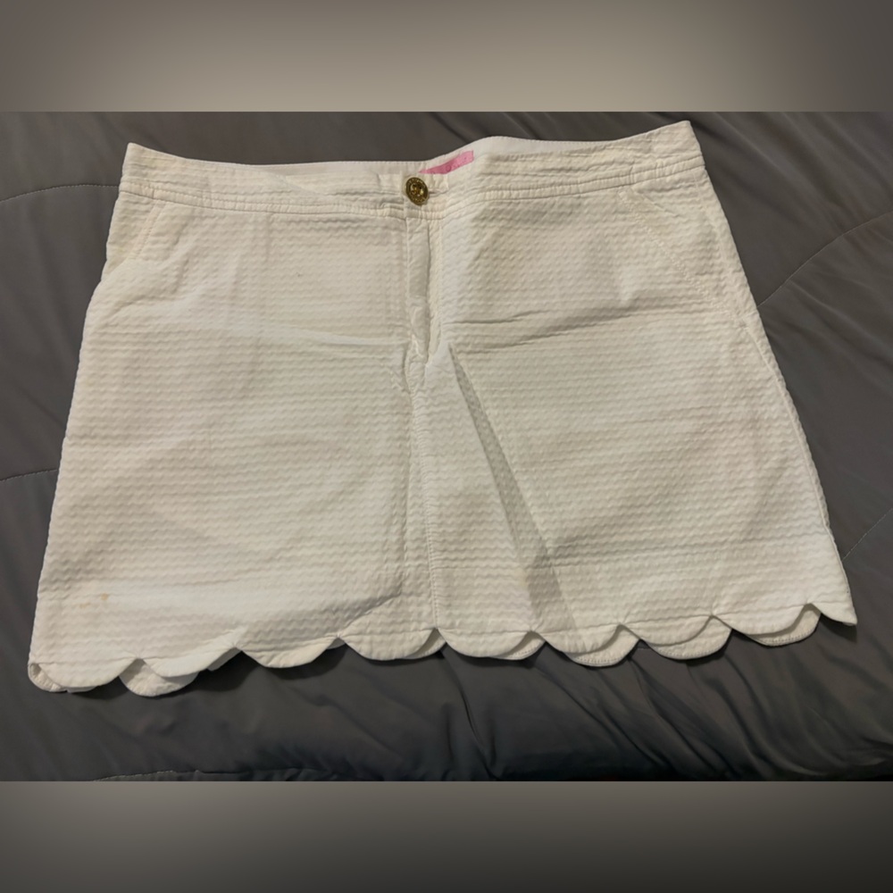 Lilly Pulitzer White waffle Skirt